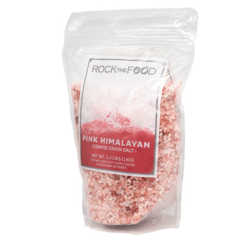 Rock The Food  Pink Himalayan Salt Bulk 2.2 Lb. Bag  Coarse Grain Salt  Suitable As Table Salt In Grinders Or Spice Jars