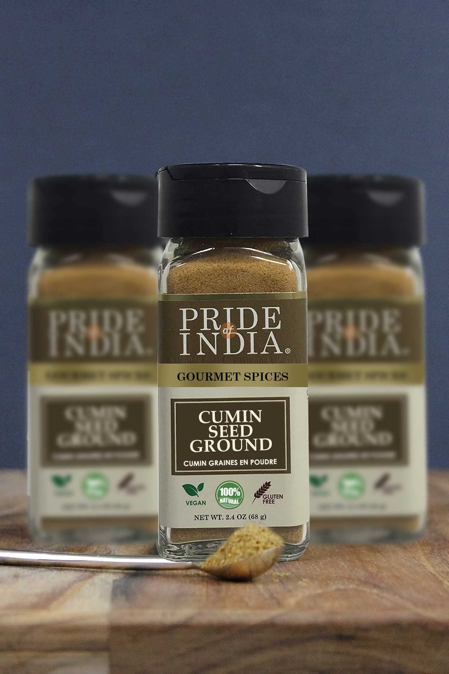 Pride of India - Cumin Seed Ground - Traditional Indian Spice - Seasoning spice for Curries/Lentils/Chicken/Meat - Easy to Use -