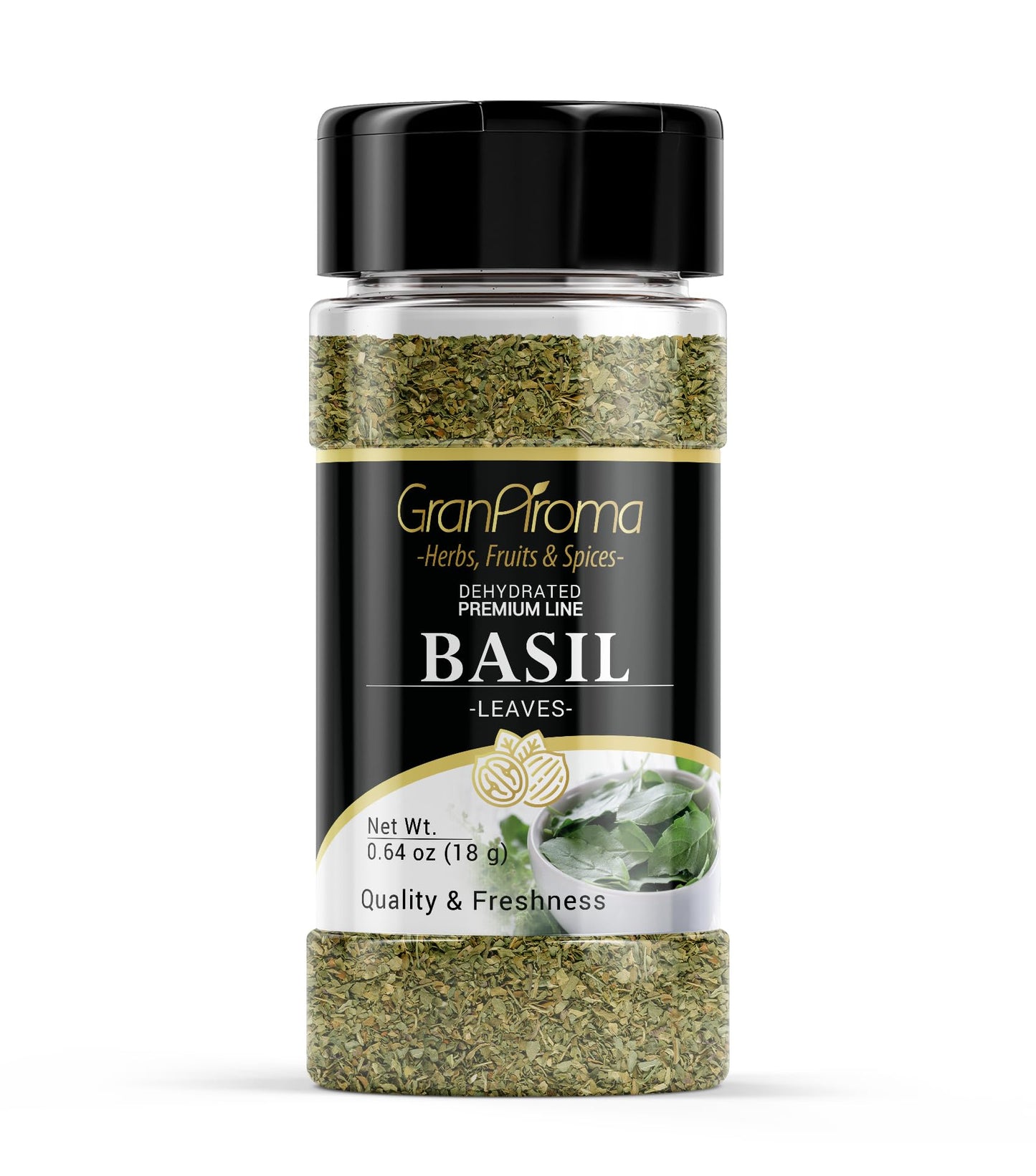GranAroma Basil Leaves, Sauces & Dressings, Cut & Sifted (0.64 Ounce)