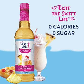 Jordans Skinny Syrups Sugar Free Coffee Syrup, Pineapple Upside Down Cake, 25.4 Fl Oz, Keto Friendly, Zero Calorie Flavoring