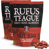 Rufus Teague Hot BBQ Honey Roasted Almonds - Sweet, Spicy & Smoky Gourmet Snacks, 9 oz Resealable Pouch for Freshness, 2 Pack