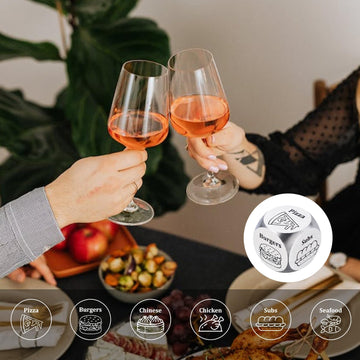 Food Dice-Men Gift Ideas for Valentines Day,Food Decision Dice for Girlfriend Boyfriend,Valentines Day Gifts for Him,11th Annive