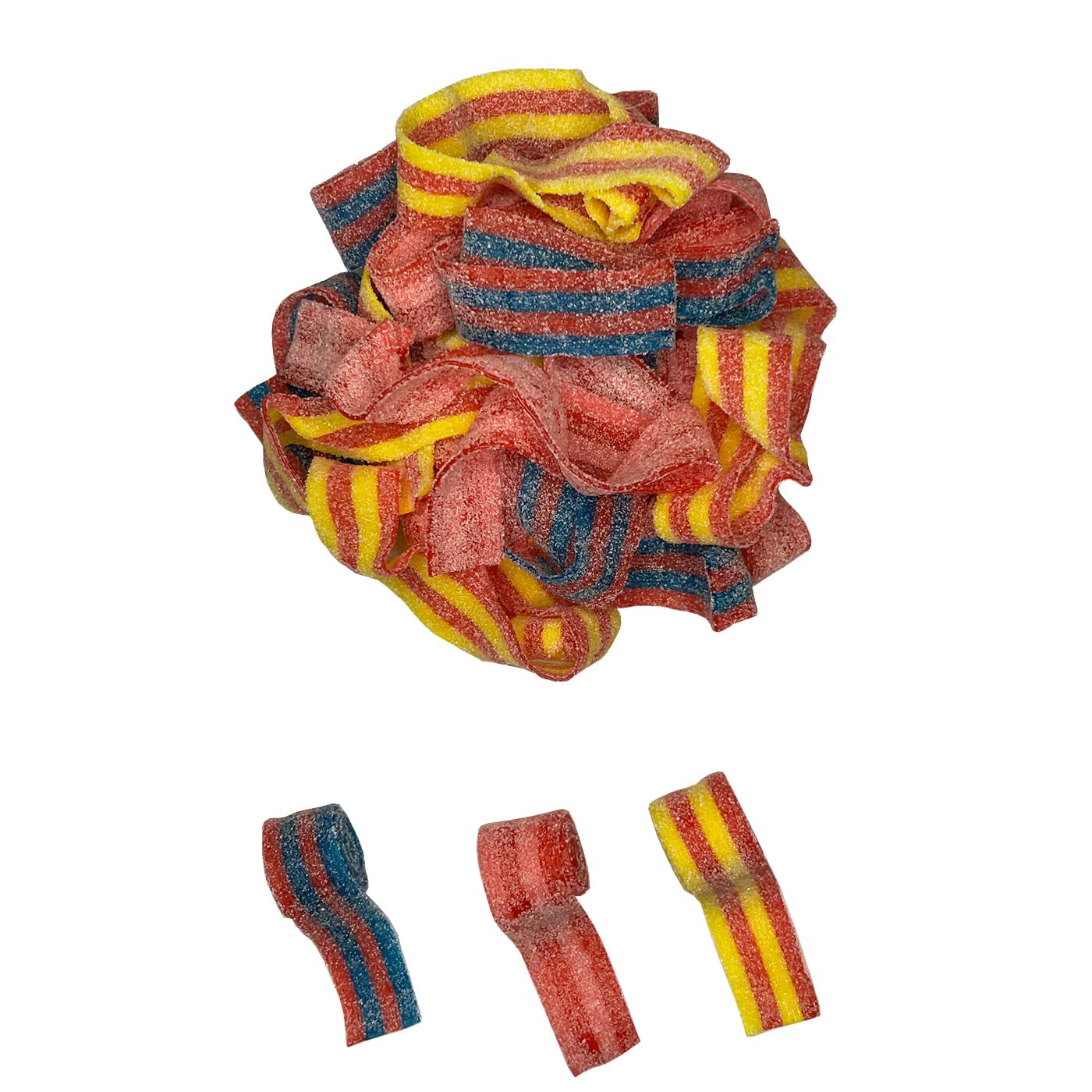 Smarty Stop Sour All Flavor Gummy Belts Candy 1 Pound (Mixed Berries And Banana)