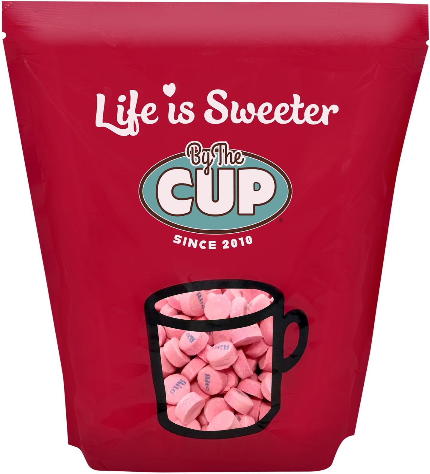 By The Cup Canada Mints, Pink Wintergreen, 5.25 lb Bulk Bag