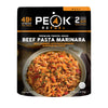 Peak Refuel Beef Pasta Marinara | 49g Protein | 1040 Calories | 100% Real Meat | enhanced Freeze Dried Backpacking & Camping Food | 2 Servings | Ideal MRE Survival Meal (2 Serving Pouch)