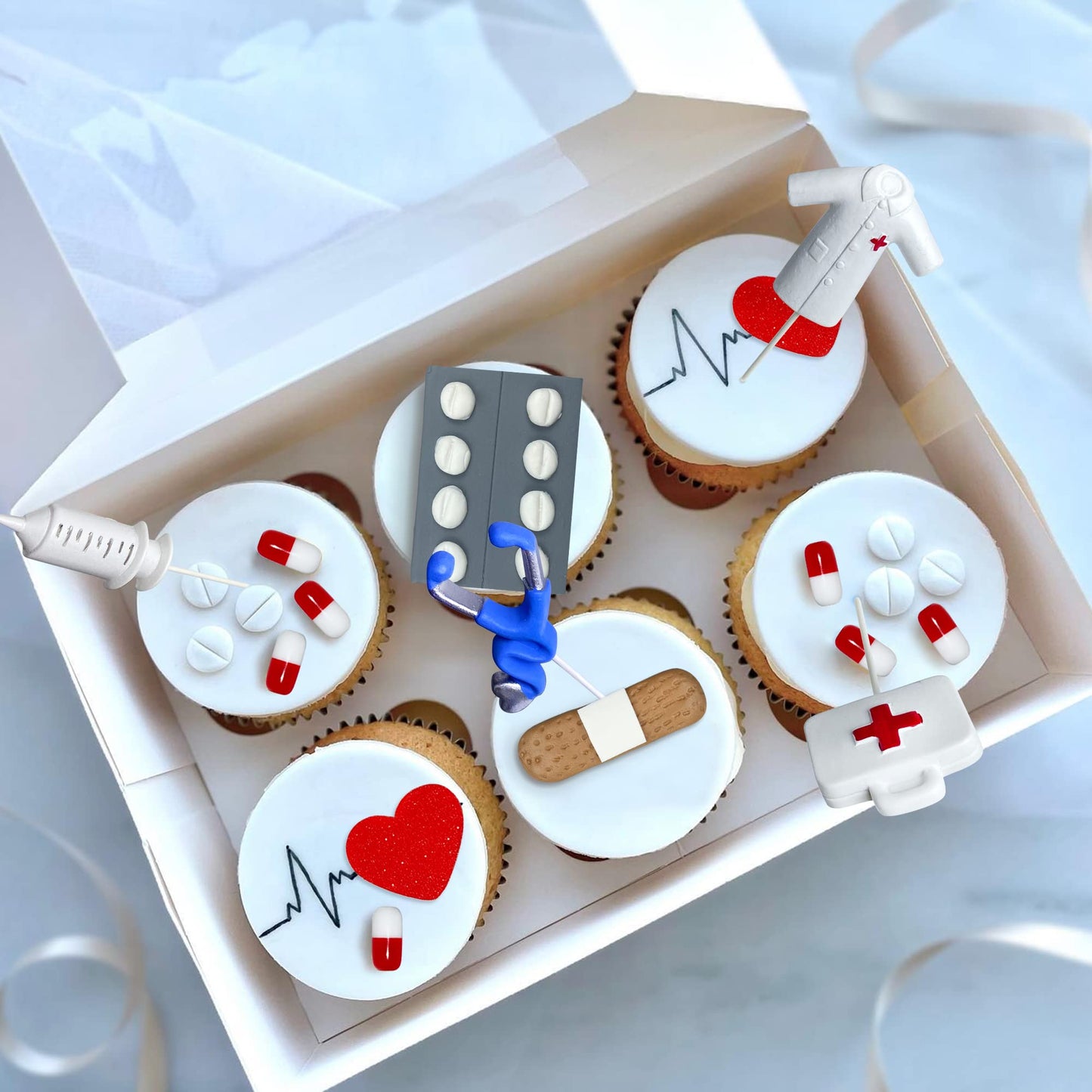 Nurse Cake Topper Nursing Cupcake Toppers Nurse Graduation Cake Decorations Rn Theme Party Favors Nurse Decorations For Nursing