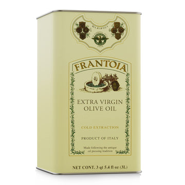 Frantoia Extra Virgin Olive Oil From Italy - Fruity, Unfiltered, Cold Extracted Authentic Sicilian Olive Oil - Fresh Harvest Imported Olive Oil From Italy (101.4 Fl Oz)