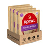 Royal - Ready To Heat Rice - Authentic Garlic & Ghee, 4 Count