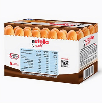 Ferrero: ''Nutella B-Ready '' A Crisp Wafer Of Bread In The Form Of Mini Baguette Stuffed With A Creamy Nutella 15 Pieces 10.13