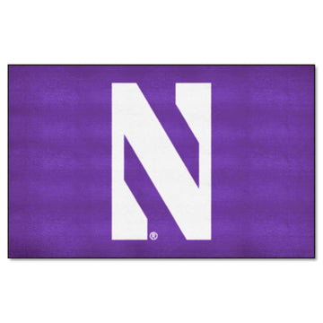 Fanmats 835 Ncaa Northwestern University Wildcats Nylon Face Ultimat Rug