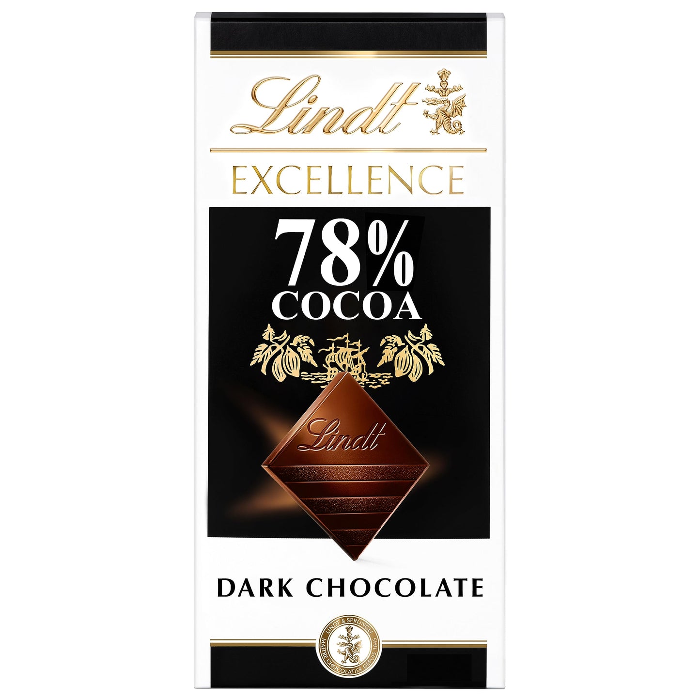 Lindt Excellence 78% Cocoa Dark Chocolate Candy Bar Dark Chocolate 3.5 Oz. Bar