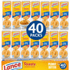 Lance Toasty Peanut Butter Sandwich Crackers, 40 Individual Snack Packs - Classic On-the-Go Snack for Lunches, Office & Travel