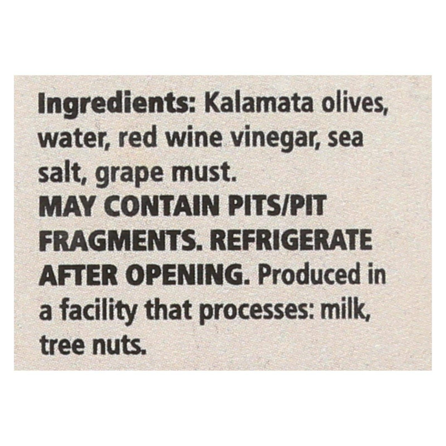Divina Organic Pitted Kalamata, 6 Ounce - 6 Per Case.6