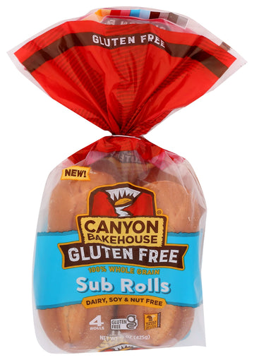 CANYON BAKEHOUSE Sub Rolls 4 Count, 15 OZ