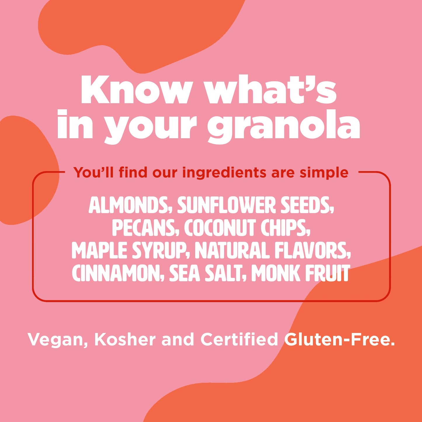 Three Wishes Granola, Maple Pecan (4-Pack) - Gluten Free Granola, 6G Protein & 3G Sugar Healthy Breakfast & On-The-Go Snack - Vegan, Kosher & Grain-Free