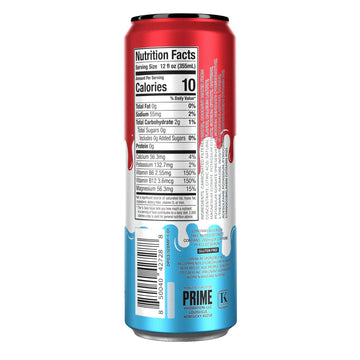 PRIME Energy ICE POP Energy Drink | Zero Sugar | 200mg Caffeine | 355mg Electrolytes | 12 Fl Oz | 24 Pack