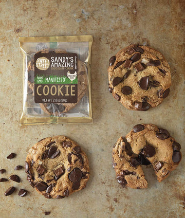 Sweet Street Sandys Amazing Chocolate Chunk Manifesto Cookie, 3.02 Ounce - 48 Per Case.