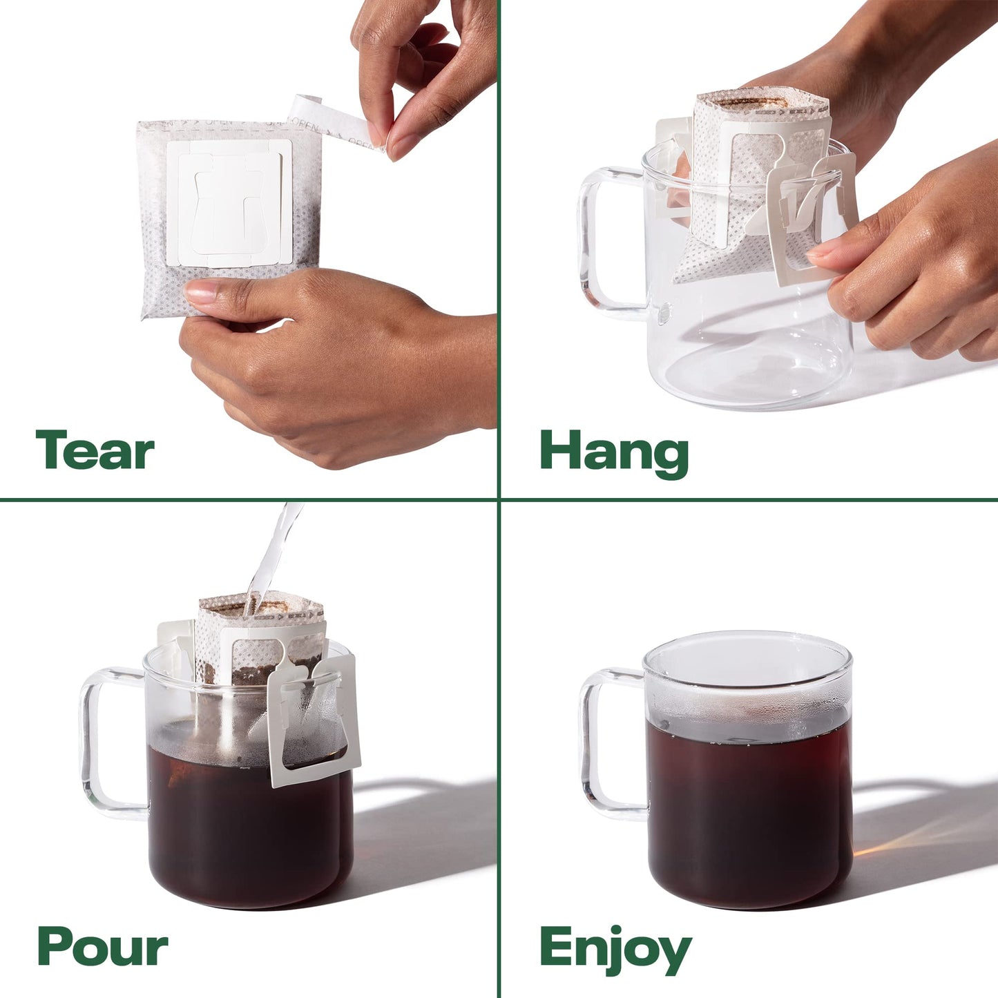 Copper Cow Coffee Vietnamese Pour Over Coffee - Single-Serve And All-Natural Pre-Filled Coffee Filters - Classic, Churro Flavors