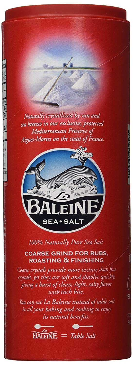 La Baleine Sea Salt 2 Pack Bundle - Fine & Coarse, 31.8 cm Size