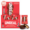 Unreal Dark Chocolate Peanut Butter Cups | Vegan, Gluten Free, Less Sugar | 40 Cups