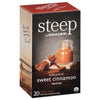 Steep Organic Sweet Cinnamon Black Tea 20 Count Box (1 Box), Certified Organic, Gluten-Free, Kosher Tea In Foil-Wrapped Bags