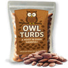 Owl Turds Roasted Almonds - Funny Owl-Themed Snack for Bird Lovers, Gag Gift for Birdwatchers, Forest Animal Treat, Perfect for