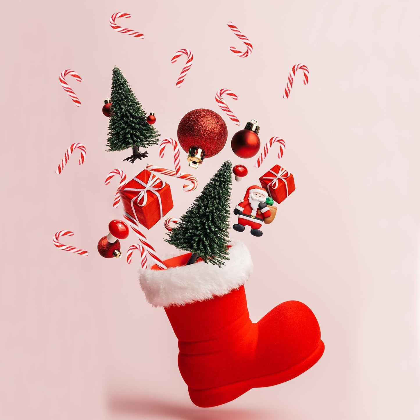 Fruidles Mini Christmas Candy Canes, Peppermint Flavor, Individually Wrapped, 2 inches, 500-Pack