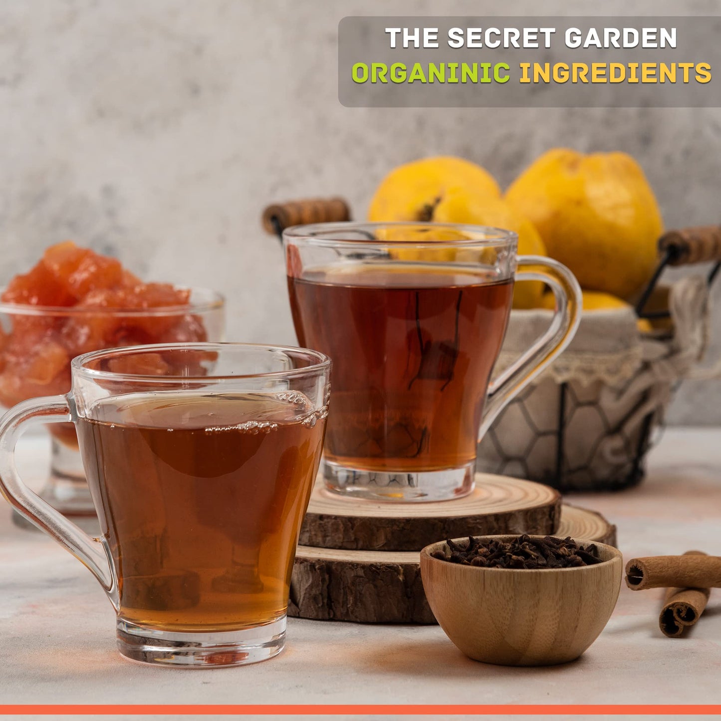 Organic Peach Ceylon Green Tea - 50 Packets - Natural Antioxidant Rich Herbal Leaf Teabags - Usda Certified 100% Non-Gmo - Caffe