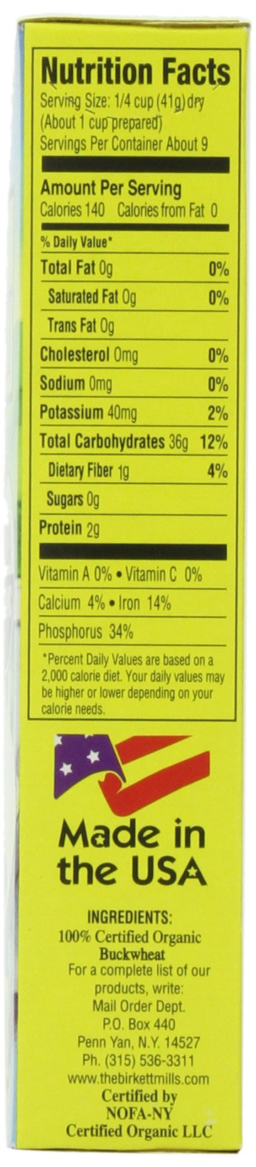 Pocono Cream of Buckwheat Gluten Free Hot Cereal, 13-Ounce (Pack of 3)