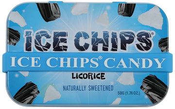 Ice Chips Xylitol Candy Tins (Licorice, 3 Pack) - Includes Band As Shown