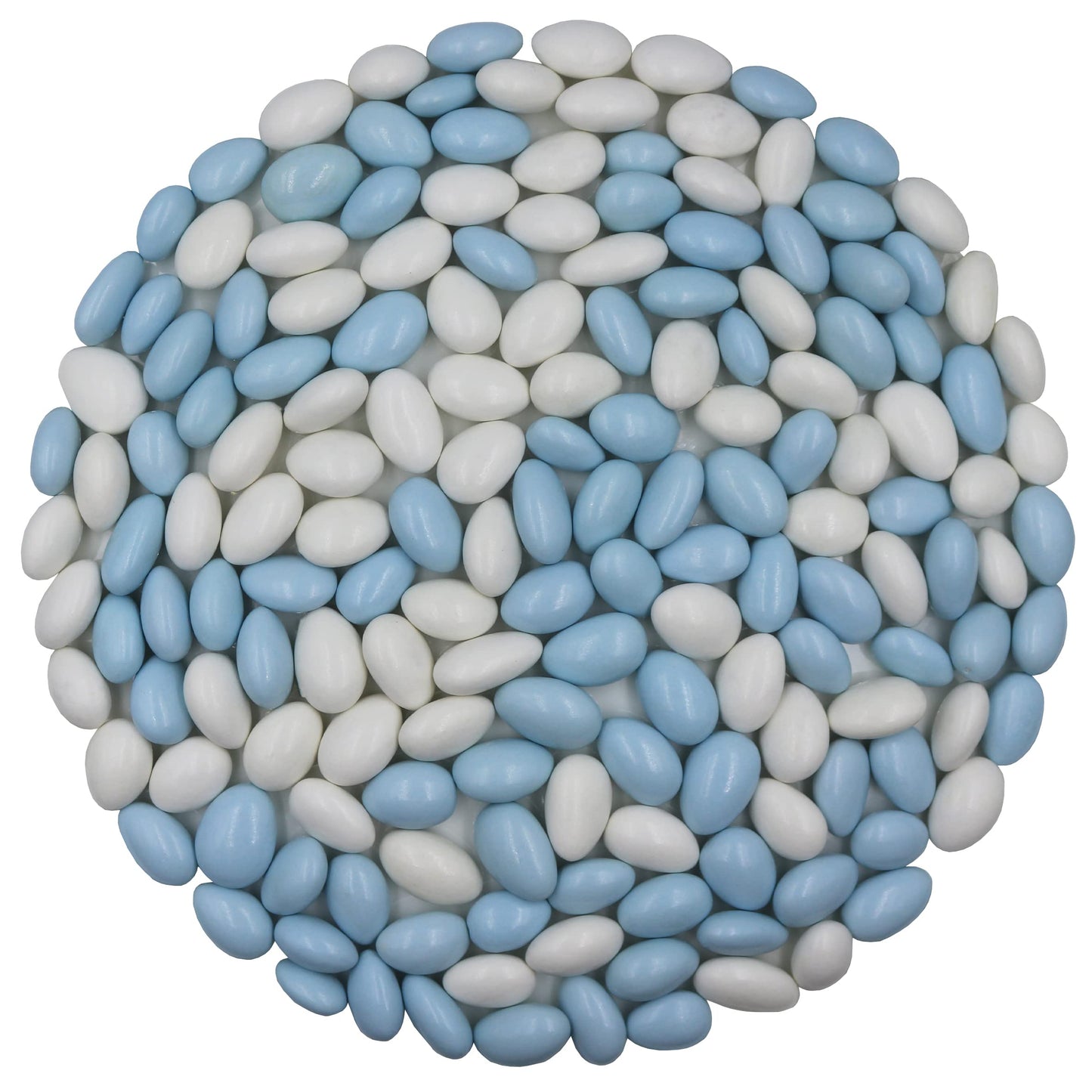 Firstchoicecandy Jordan Almonds (5 Pound, Baby Blue & White)