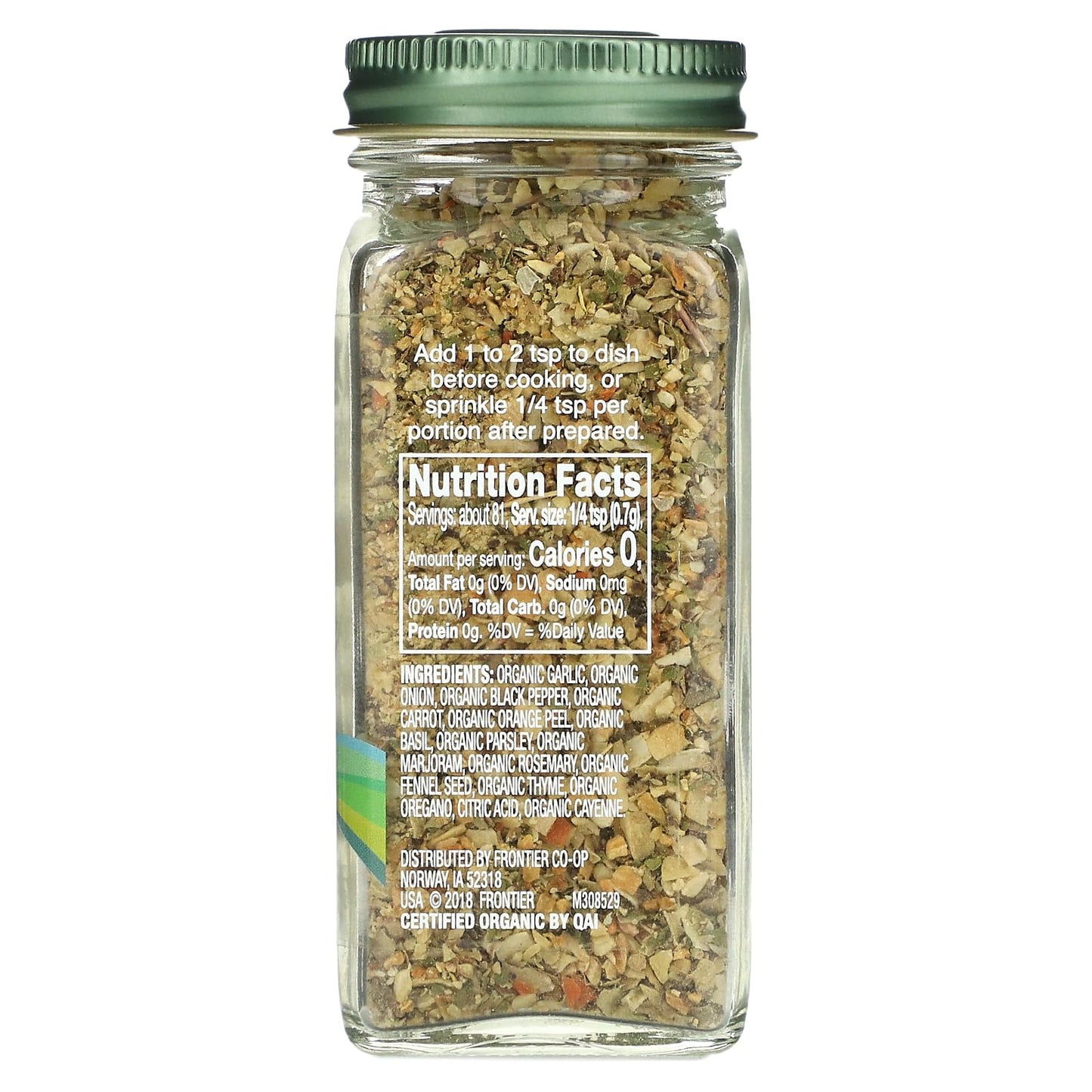 Simply Organic Savory Salt Free Seasoning, 2 Ounce, Ideal for Healthy Cooking, Model SOG15774