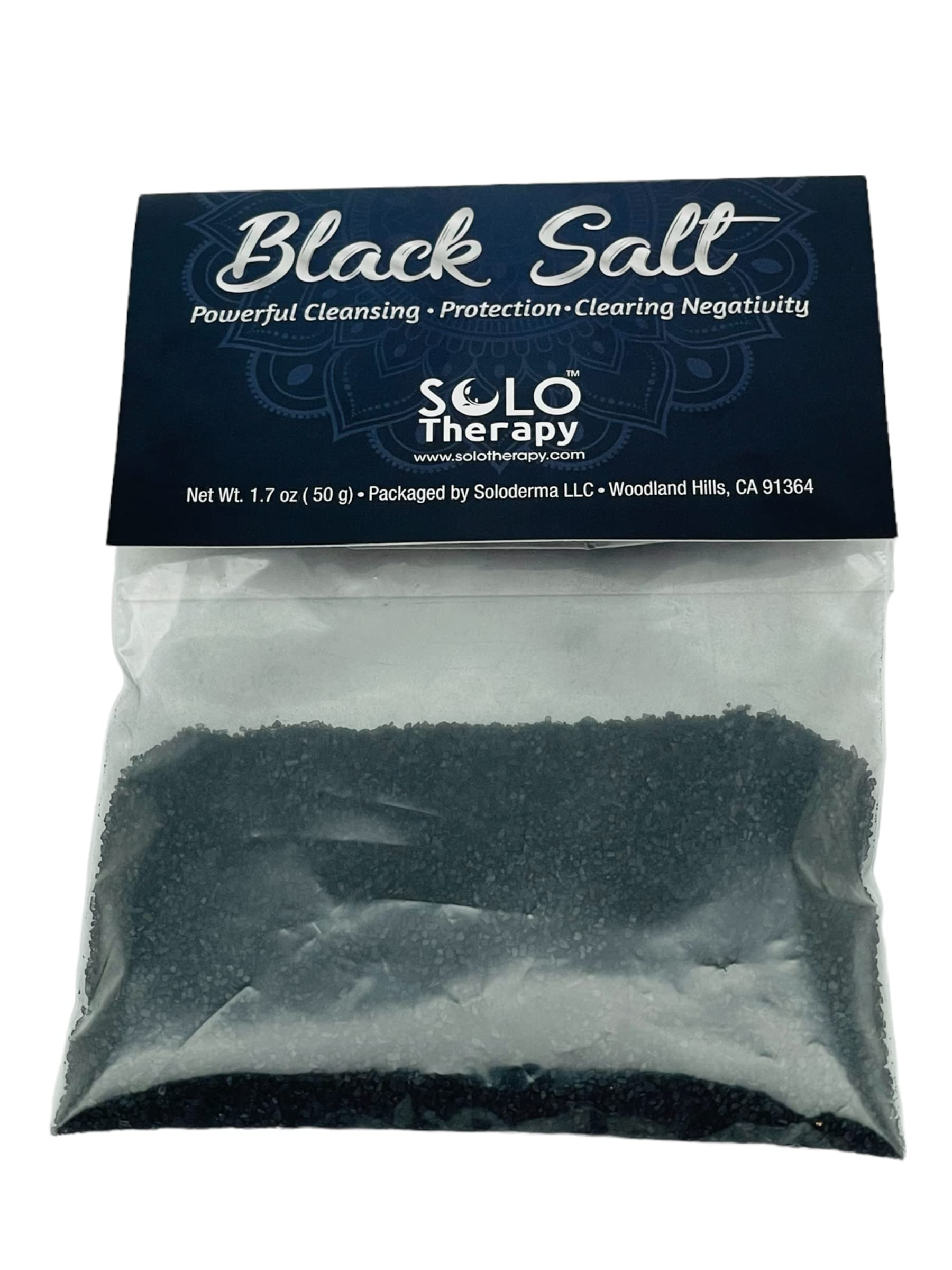 Black Salt For Protection, 50 grams, Black Salt for Rituals, Wiccan Protection Rituals and Spells, Ritual Salt, Witch Black Salt
