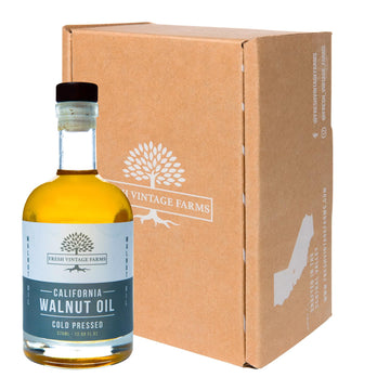 Fresh Vintage Farms, Walnut Oil, Cold Press, California Grown, Great For Cooking, Baking, Grilling, Dipping, & Salads