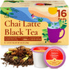 Gya Tea Co Chai Latte Black Tea Pods, 16 Count, Smooth & Flavourful, Enjoy Hot or Iced