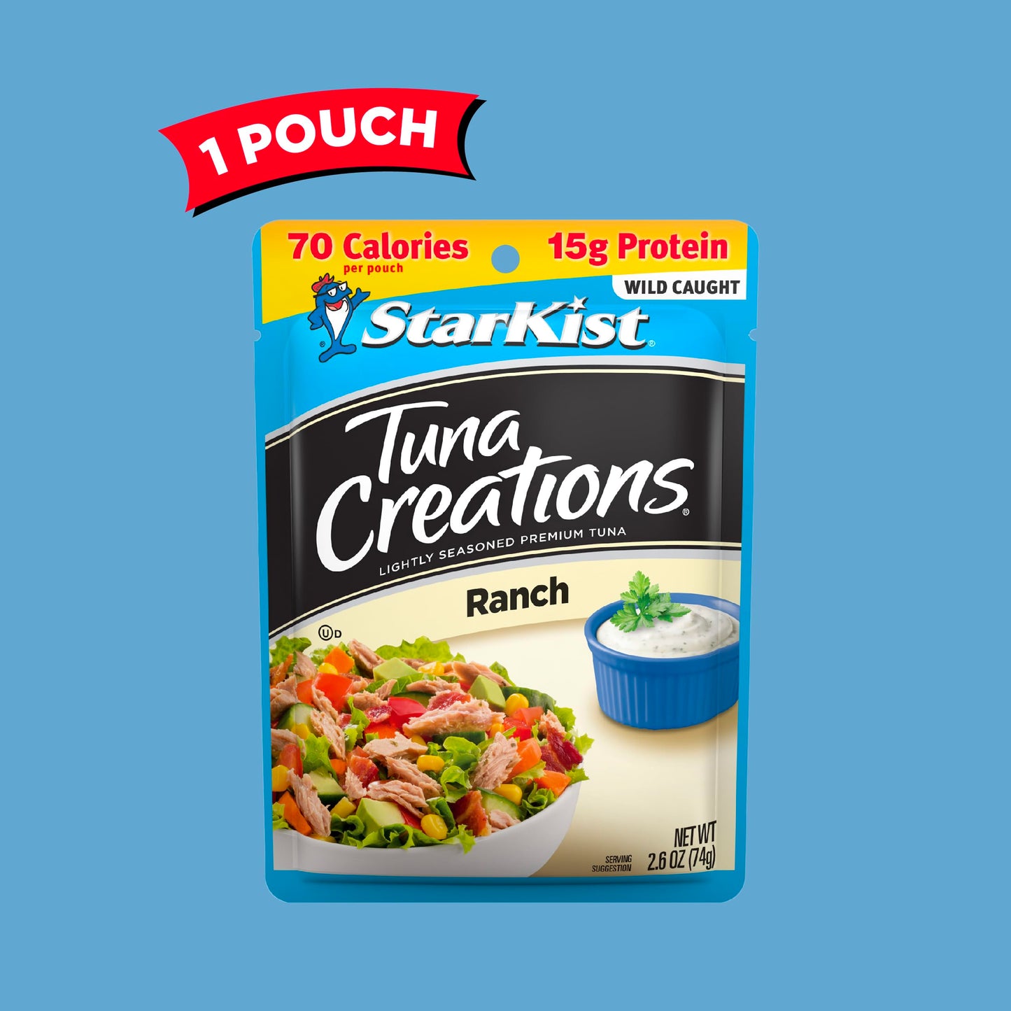 Starkist Tuna Creations, Ranch, Single Serve Pouch, 2.6 Oz