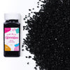 Black Sprinkles for Cake Decorating, 3.52oz Black Sanding Sugar Sprinkles, Edible Glitter Sprinkles for Cupcake Toppers Baking D