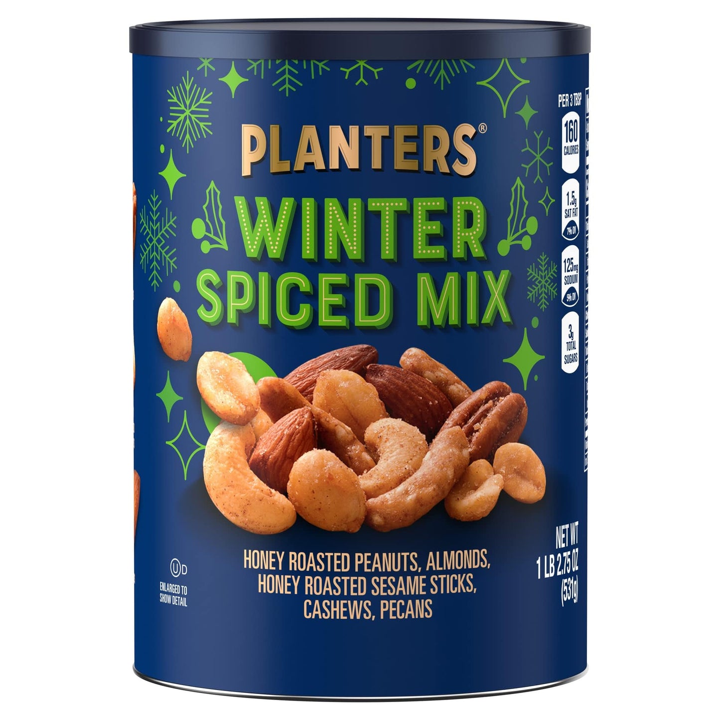 Planters Winter Spiced Mix Canister 18.75 Ounce