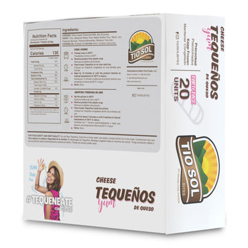 Tio Sol Bites Tequeos De Queso Pre-Cooked-Frozen Cheese Sticks, Ready To Heat. (20 Units) Tio Sol Bites Is The New Rebrand Of Ti