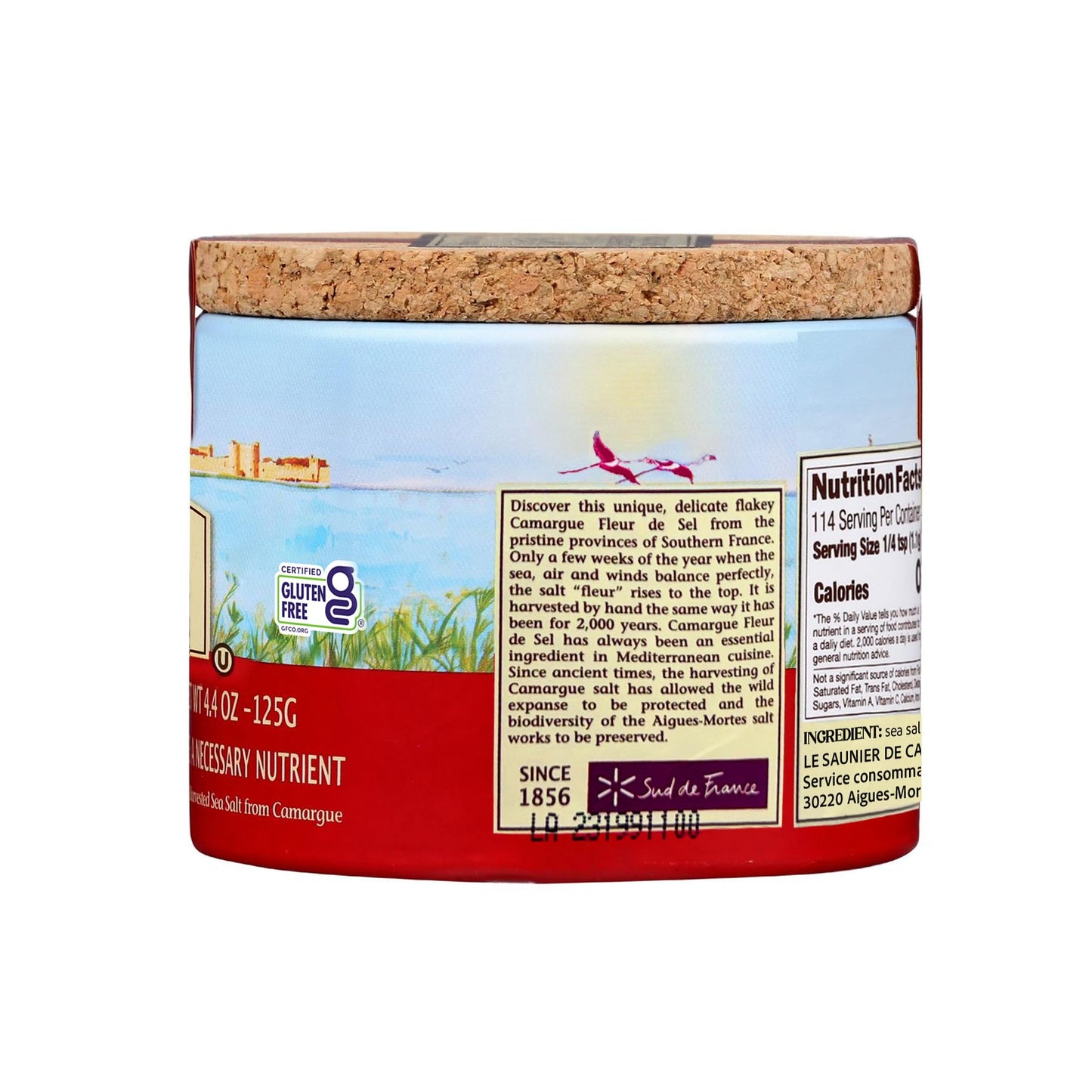 Le Saunier De Camargue | French Fleur Del Sel | Finishing Sea Salt, 4.4 oz (Pack of 2)