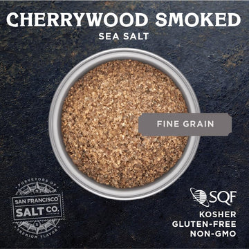 San Francisco Salt Company Cherrywood Smoked Sea Salt - Fine Grain, 5 oz.