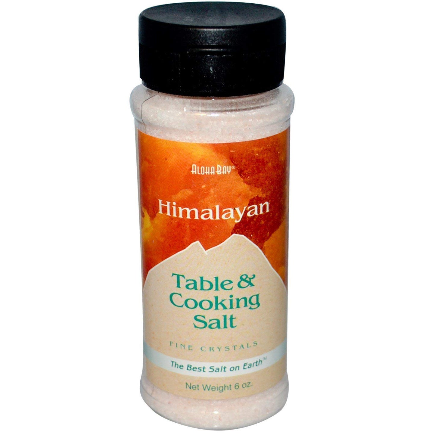 Aloha Bay Himalayan Table and Cooking Salt Fine Crystals - 6 oz