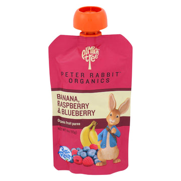 Peter Rabbit Organics Baby Raspberry Banana Blueberry, 4 Oz