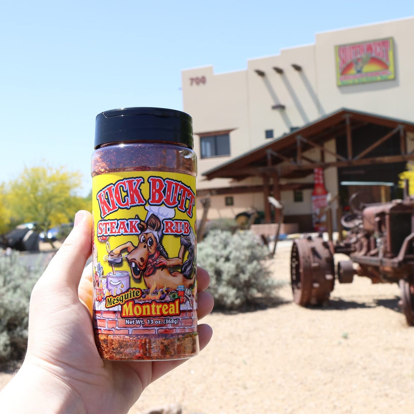 Kick Butt Gourmet Cajun Seasoning Spice Shaker - Spicy Cajun Seasoning Rub (7 Oz) - Use For Creole Seasoning (Montreal Steak)