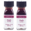 Lorann Maple Ss Flavor, 1 Dram Bottle (.0125 Fl Oz - 3.7Ml - 1 Teaspoon) - 2Pack