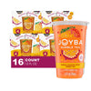 Joyba 16 Pack Mango Passionfruit Bubble Green Tea Cups 12 fl oz with Delicious Natural Fruit Flavored Popping Boba + 1 Freebie b