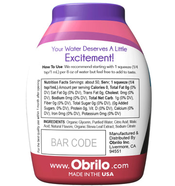 Stevia Infused, Sugar Free, Zero Calorie, All Natural Liquid Water Enhancer (Melon Berry, Pack Of 3)