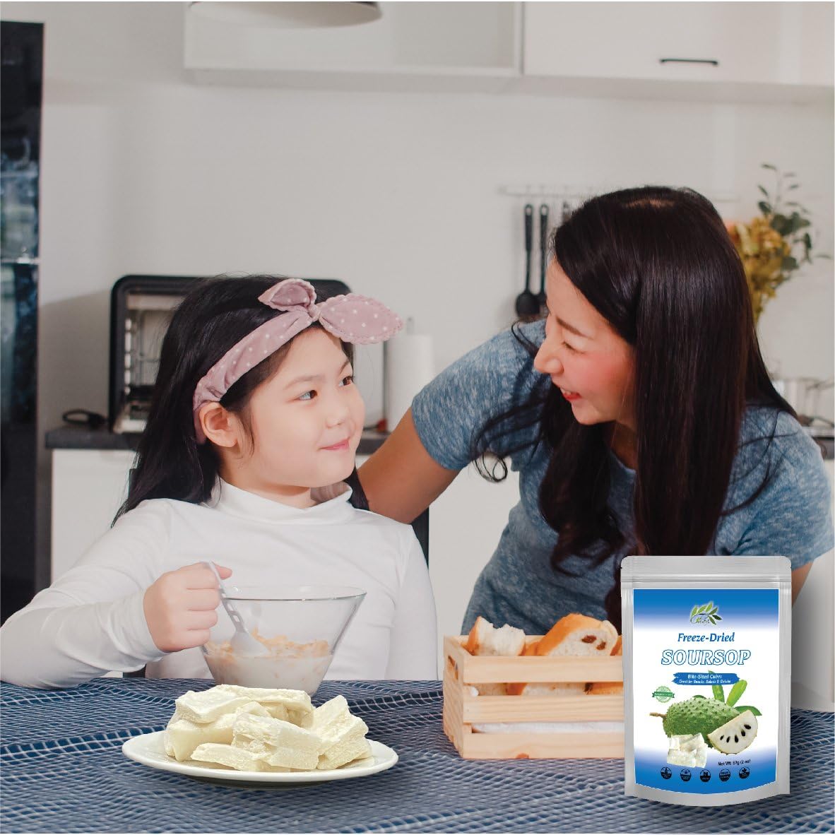 CHAVI Freeze-Dried Soursop - 2 Oz - Healthy 1 Ingredient Superfood - No Added Sugars or Preservatives - Non-GMO, Vegan, Gluten-F