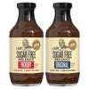G Hughes Sugar Free BBQ Sauces Pack of 2 - Hickory & Original, Gluten Free, 18 oz