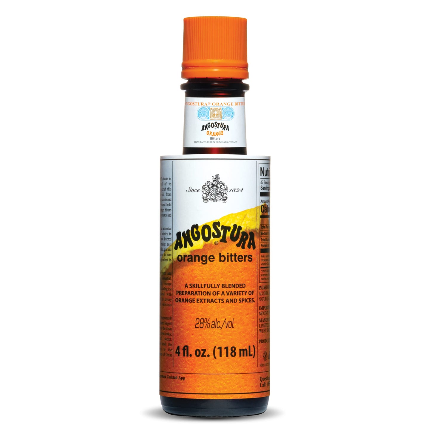 Essential Contraptions Angostura Orange Cocktail Bitters - 4 Fl Oz Bottle, Orange, Model: Angostura Orange Bitters 4oz NEW